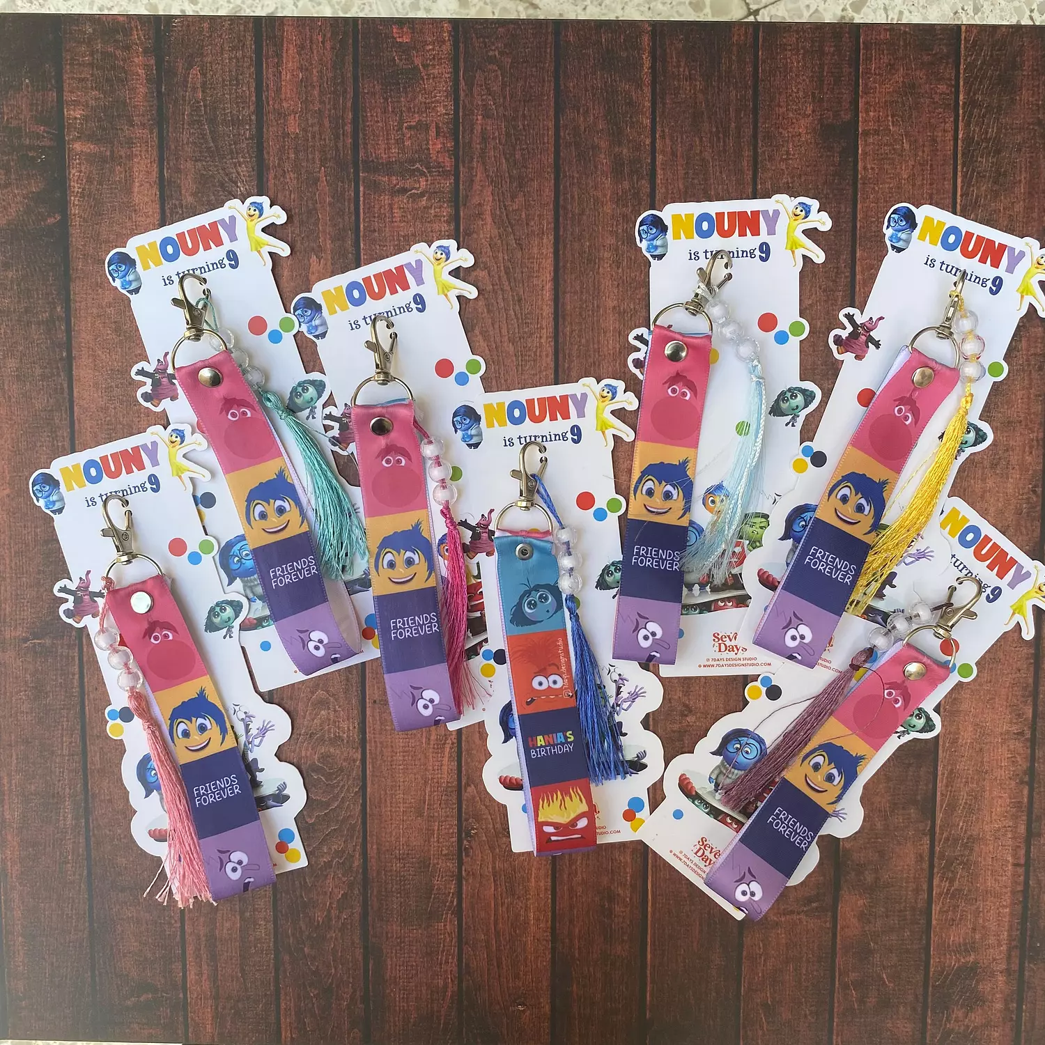 Inside out Satin Keychain  2