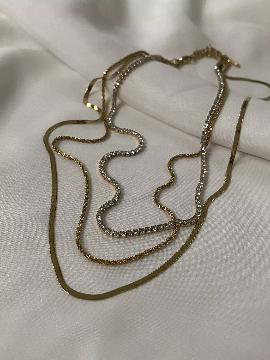 Layered Tennis Necklace image