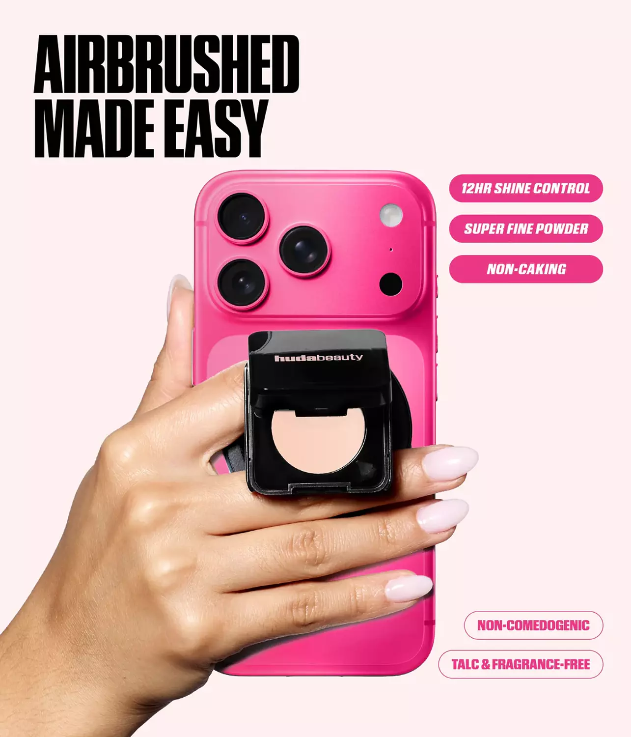 Huda Beauty EASY BAKE PRESSED POWDER PHONE GRIP 4