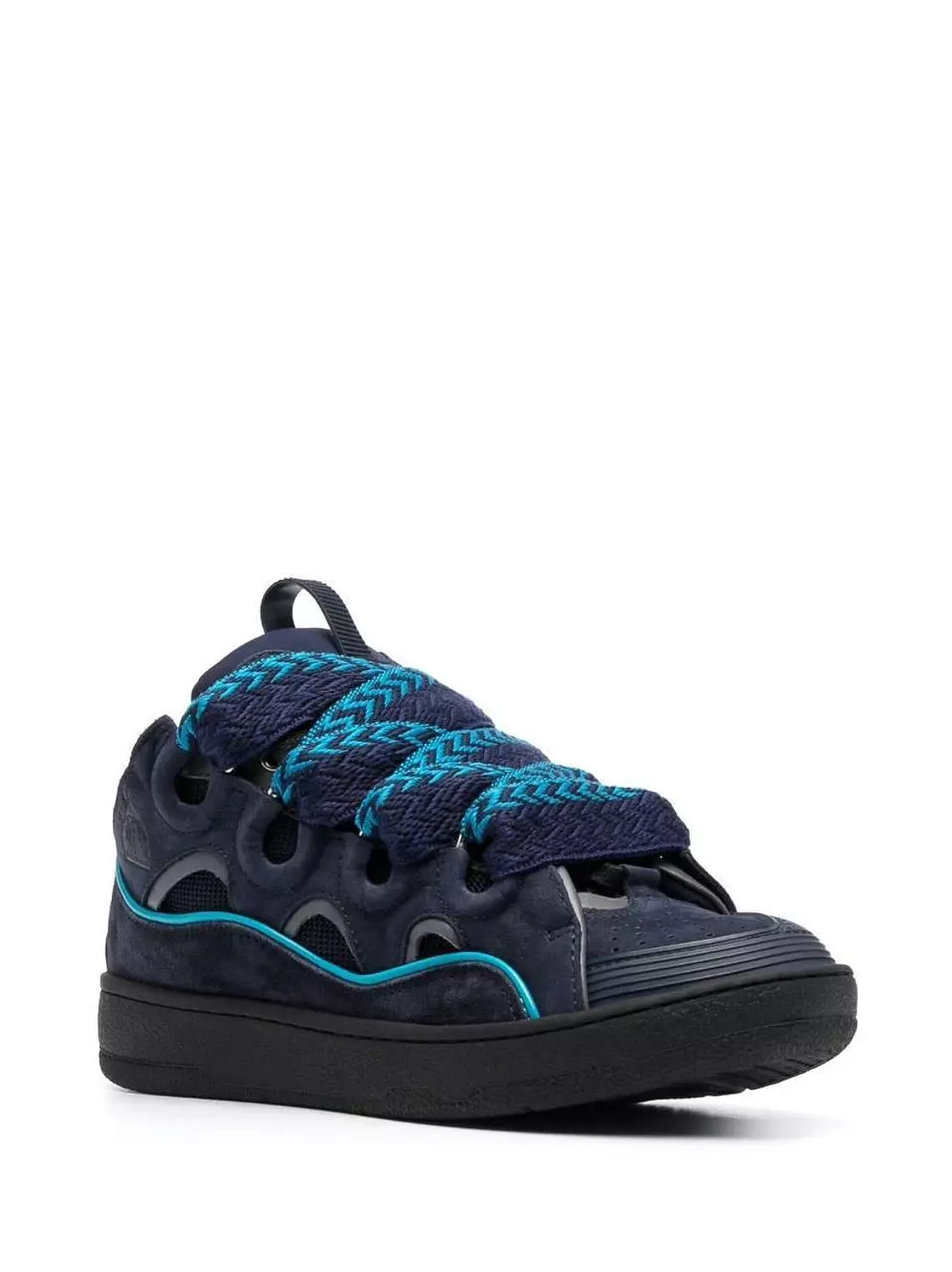 Lanvin Curb Sneakers 'Navy Blue Grey 2