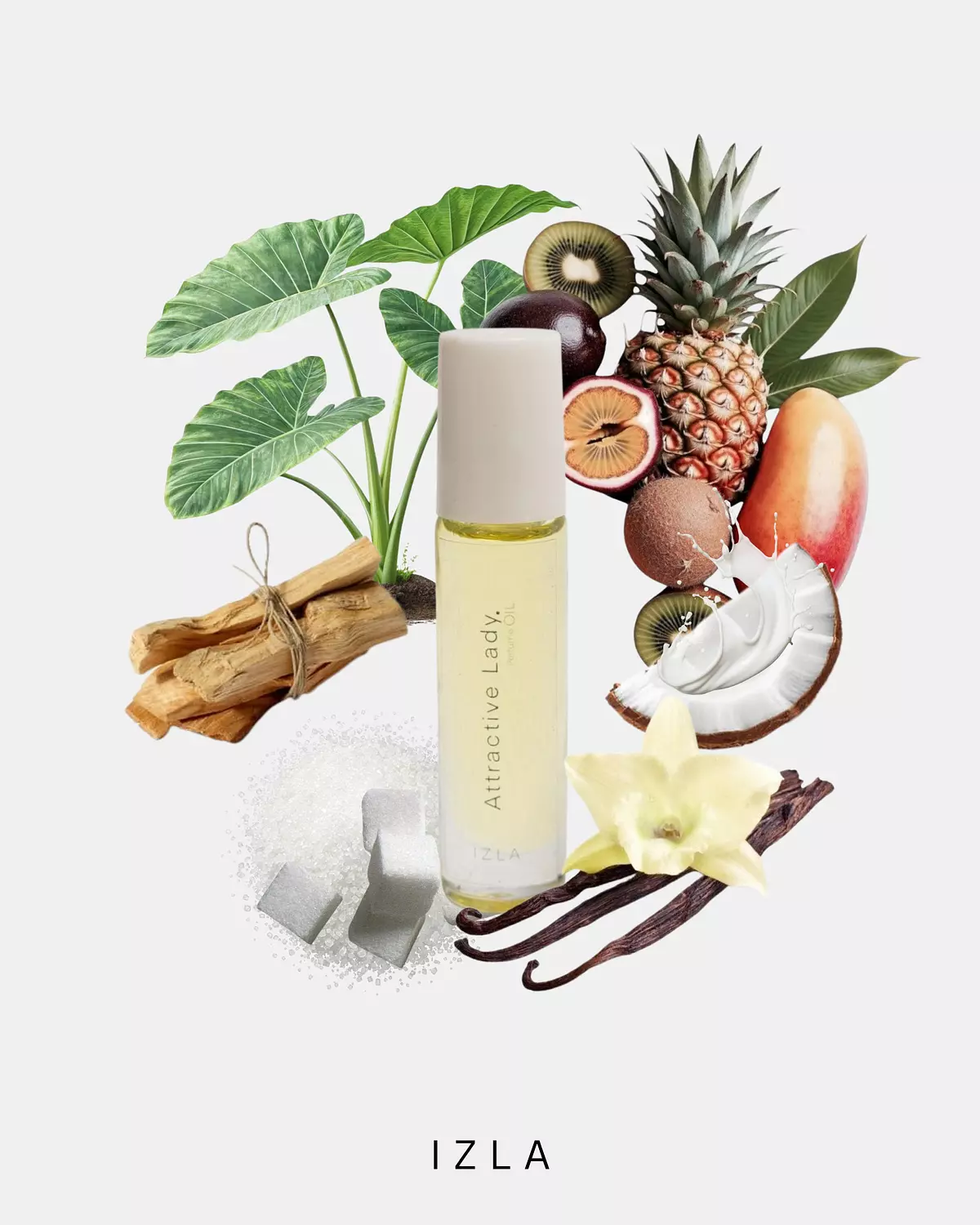 Attractive lady perfume oil image
