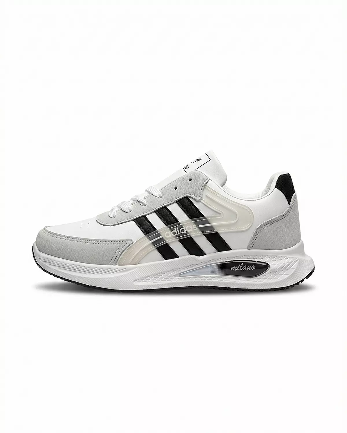 Big Size Men’s Adidas Shoes -Gray & White hover image