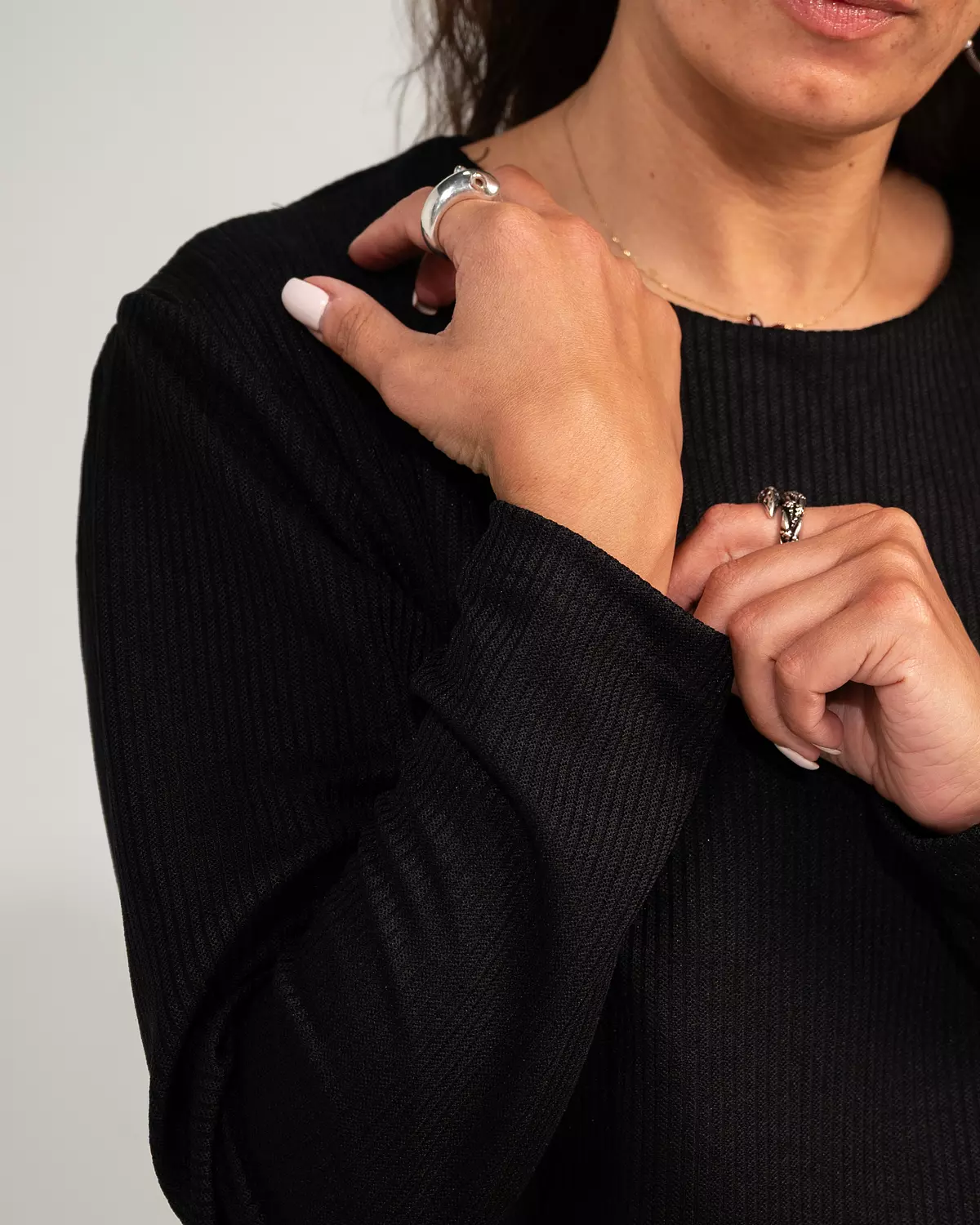 Cross Flow Tunic Black hover image