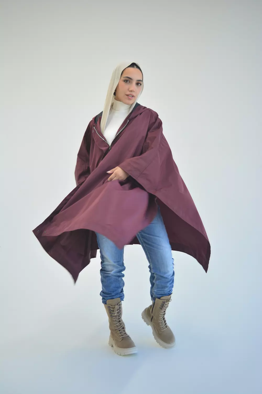 GRAB ‘n’ GO WINDBREAKER in burgundy 1