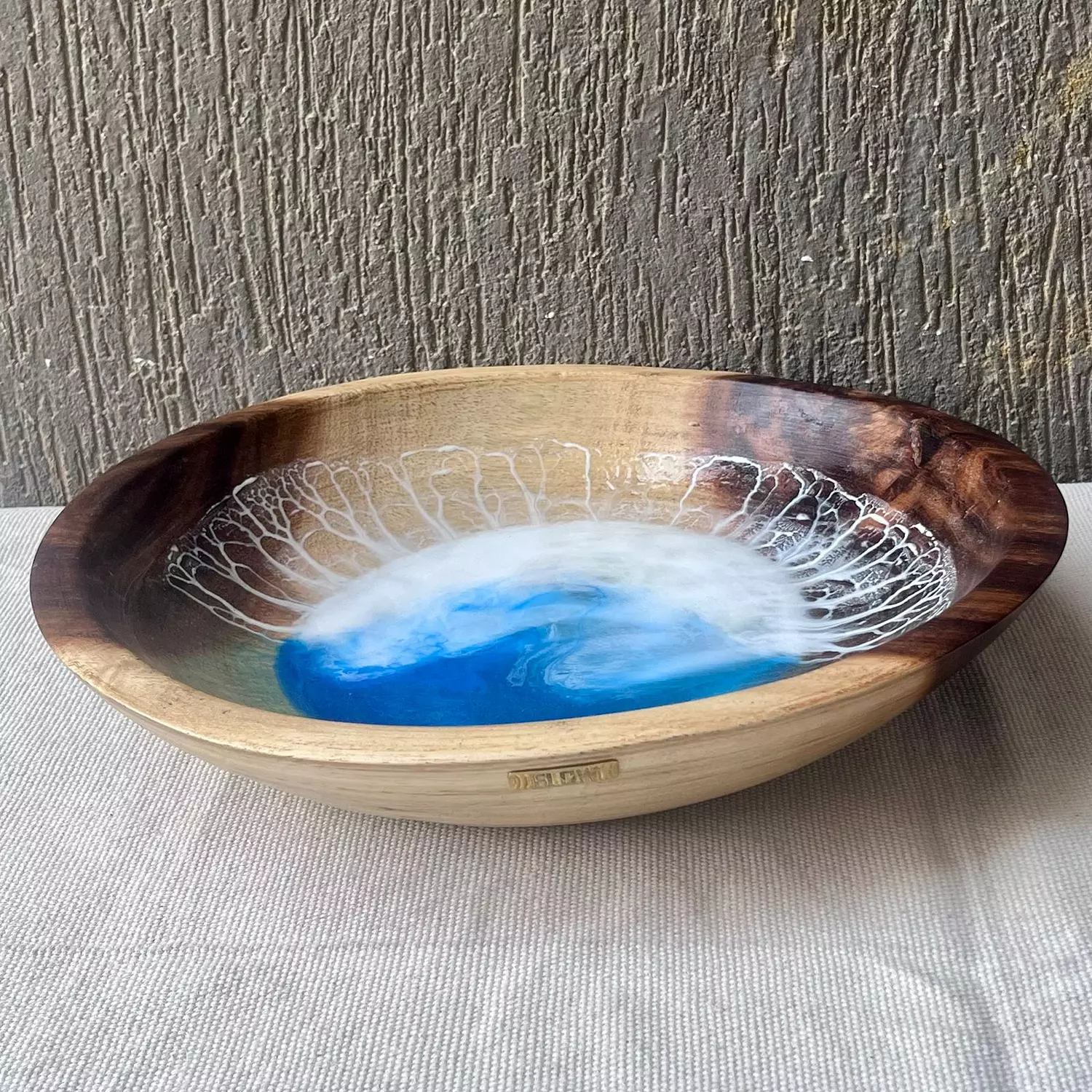 Sea light wooden bowl image