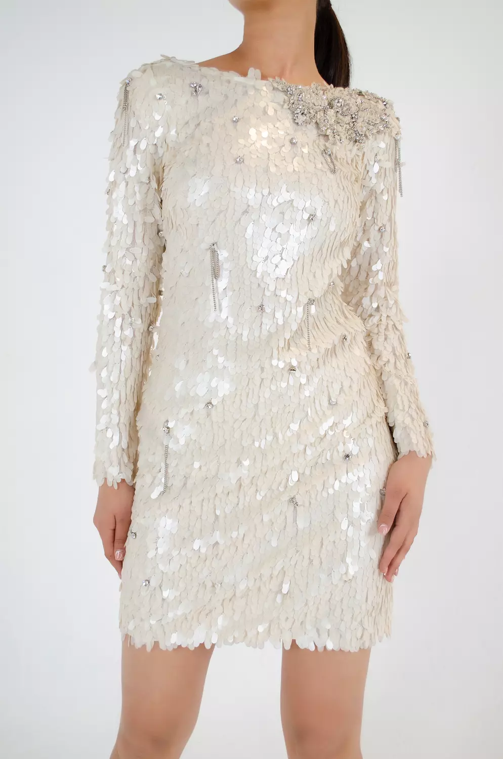 Timeless Pearl-white Dress hover image