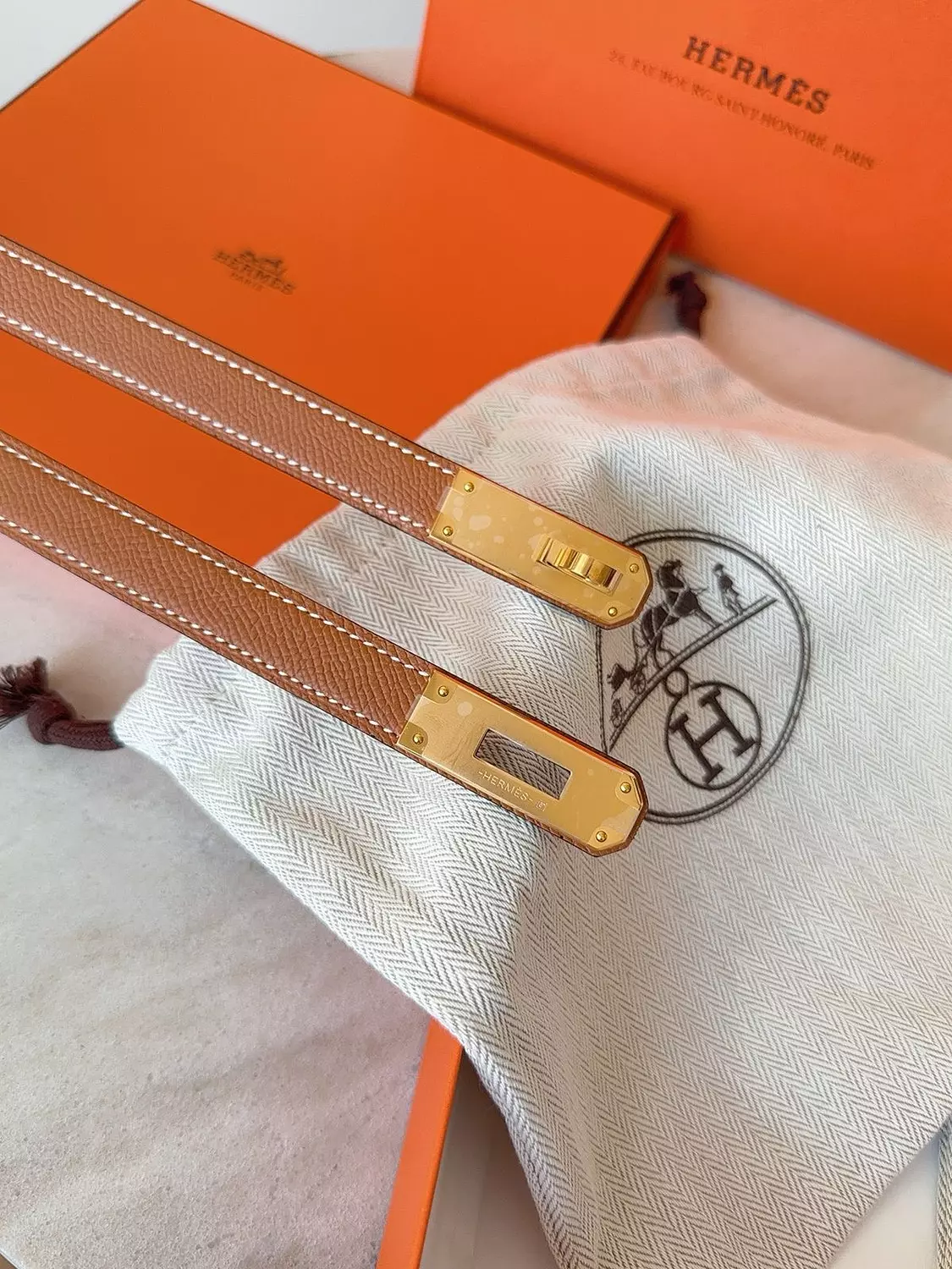 Hermes Belt Camel hover image