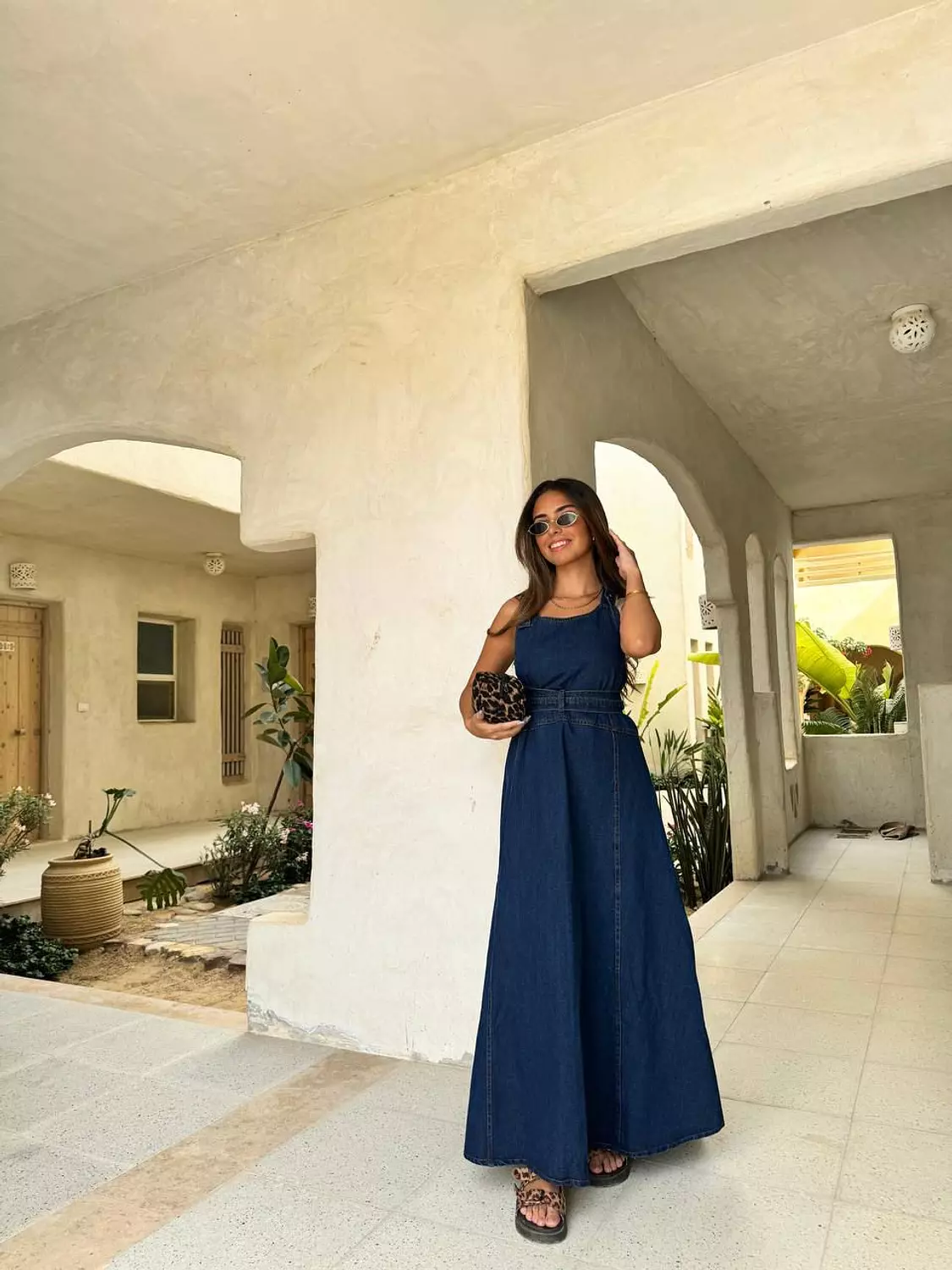 Sleeveless- Denim Dress image