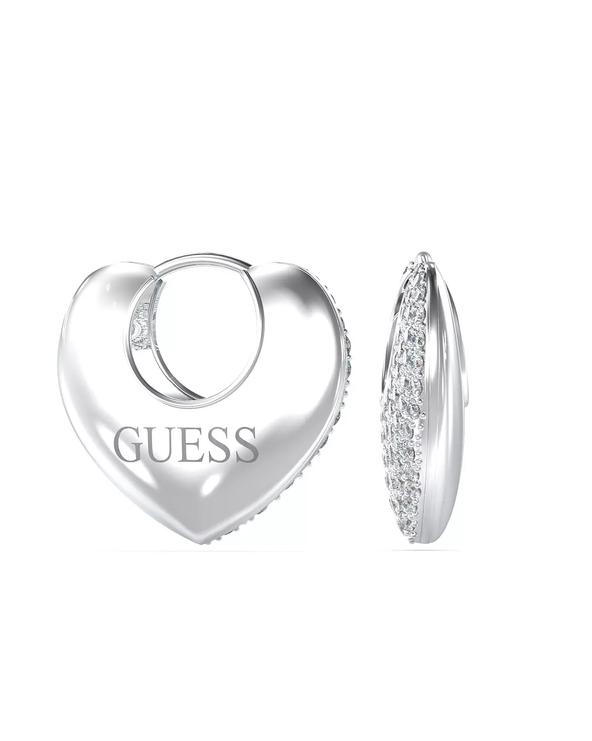 Guess Jewelry JUBE05207JWRHT/U Earrings For Ladies Silver Plated image