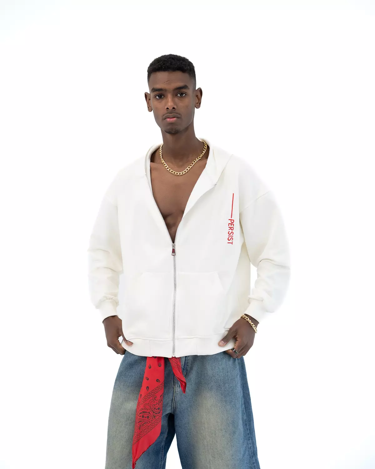 <h4 style="text-align: center"><strong><br>White ZIP-UP</strong></h4>