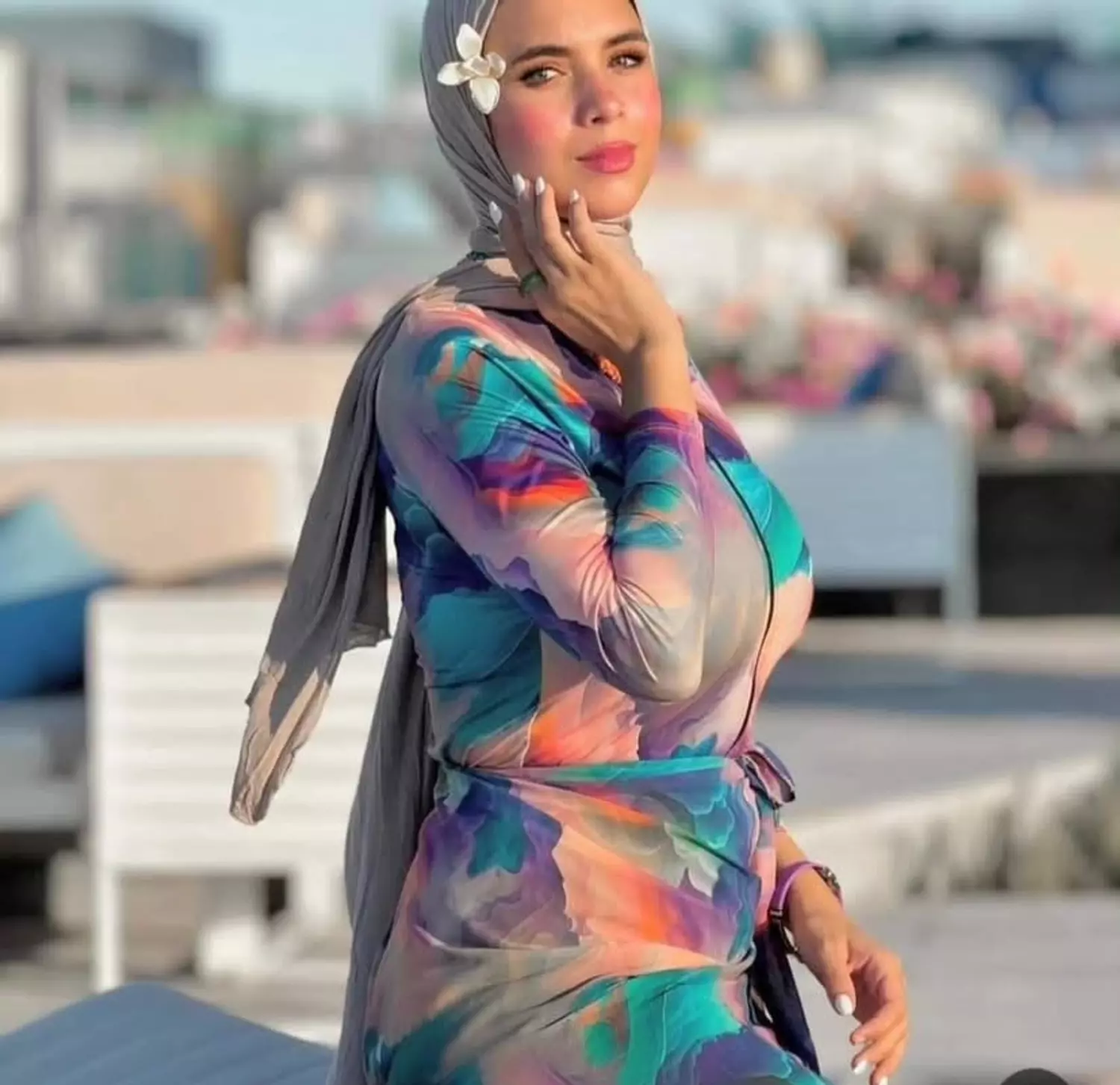 Desert rose burkini  image