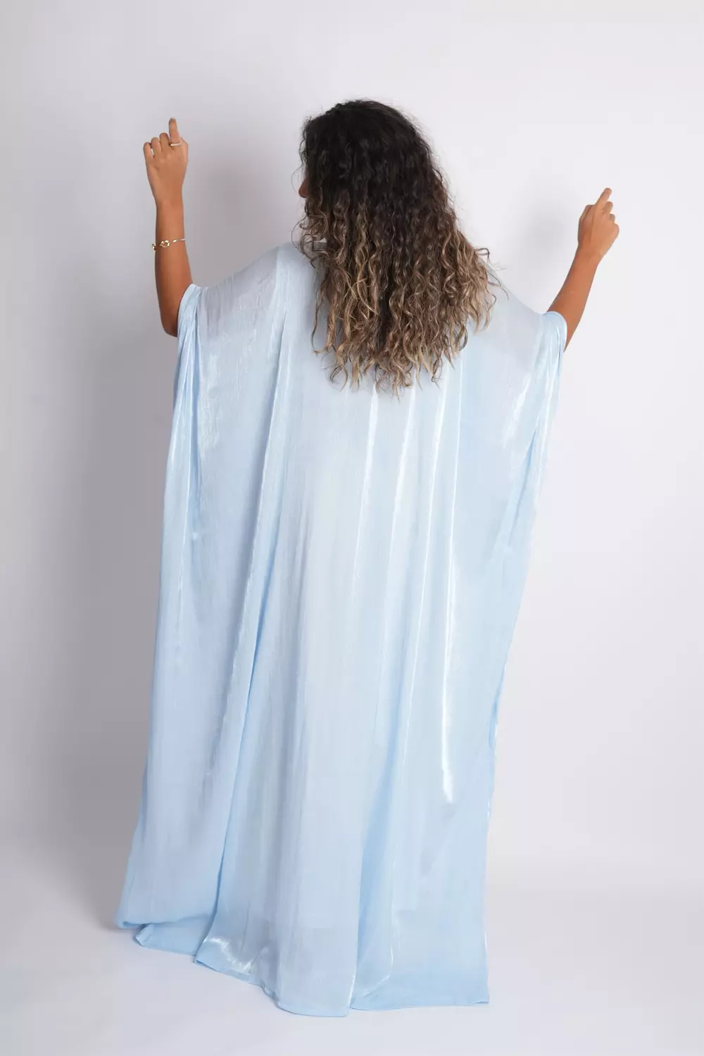 Baby Blue Butterfly Abaya 6