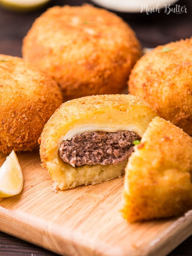 Potato Croquette With Meat and mozzarella image