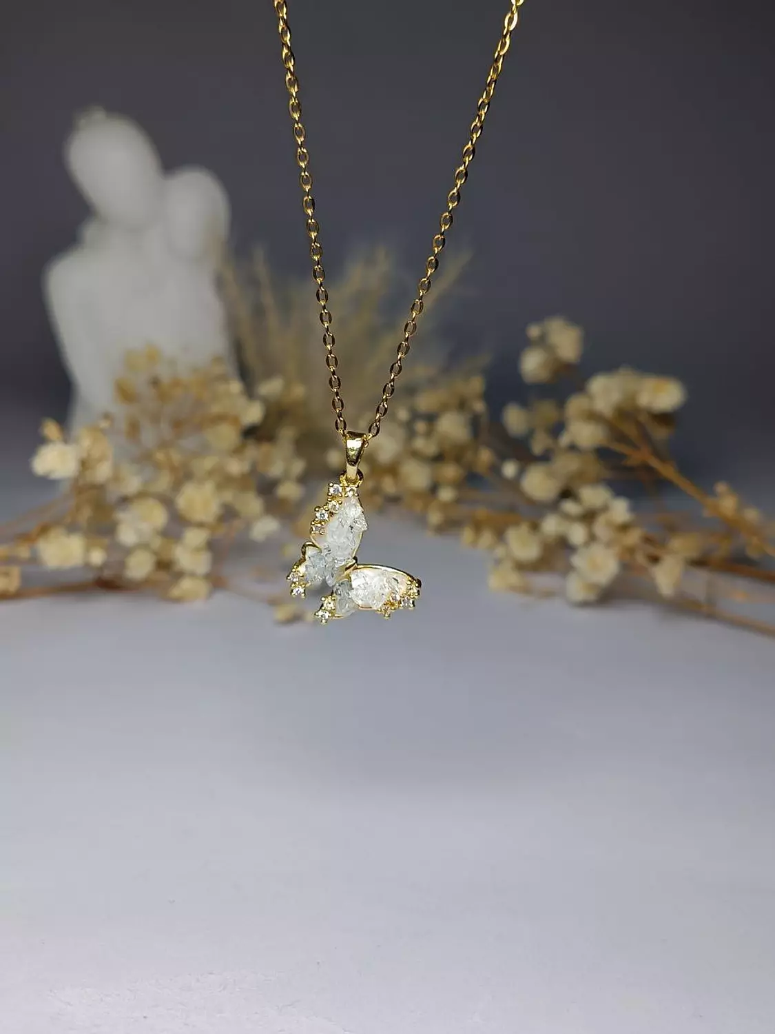 crystal butterfly necklace 1