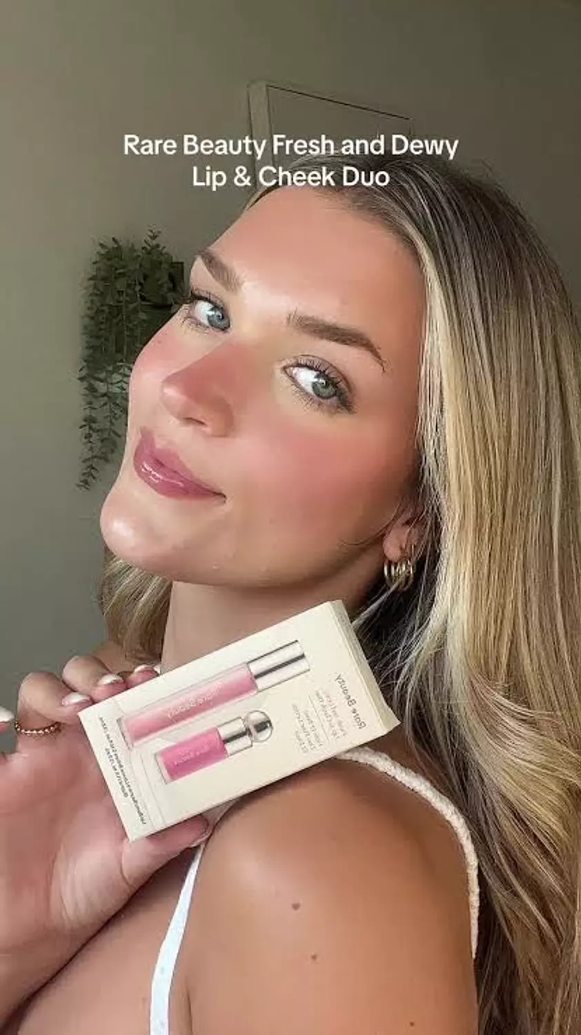 RARE BEAUTY Fresh and Dewy Lip & Cheek Duo 3