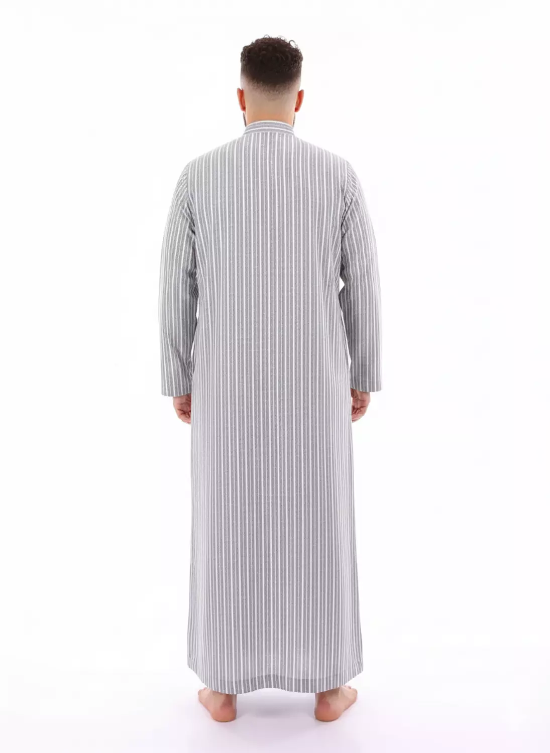 Shorto Men's Kastoor Galabeya -2341-26-1- Light Blue * Grey 5