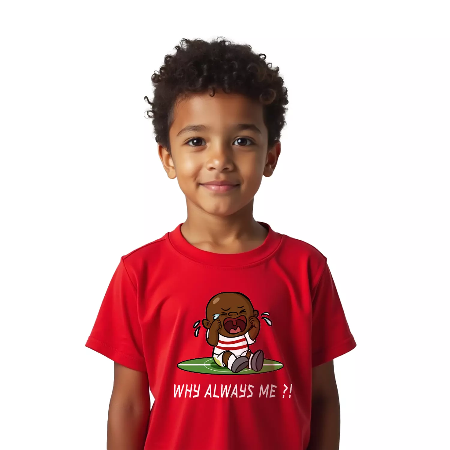 Kid's why always me T-shirt image