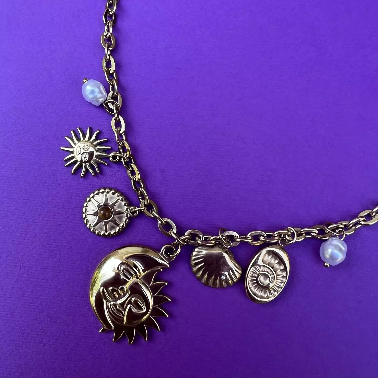 Celestial Dream Charm Necklace  hover image