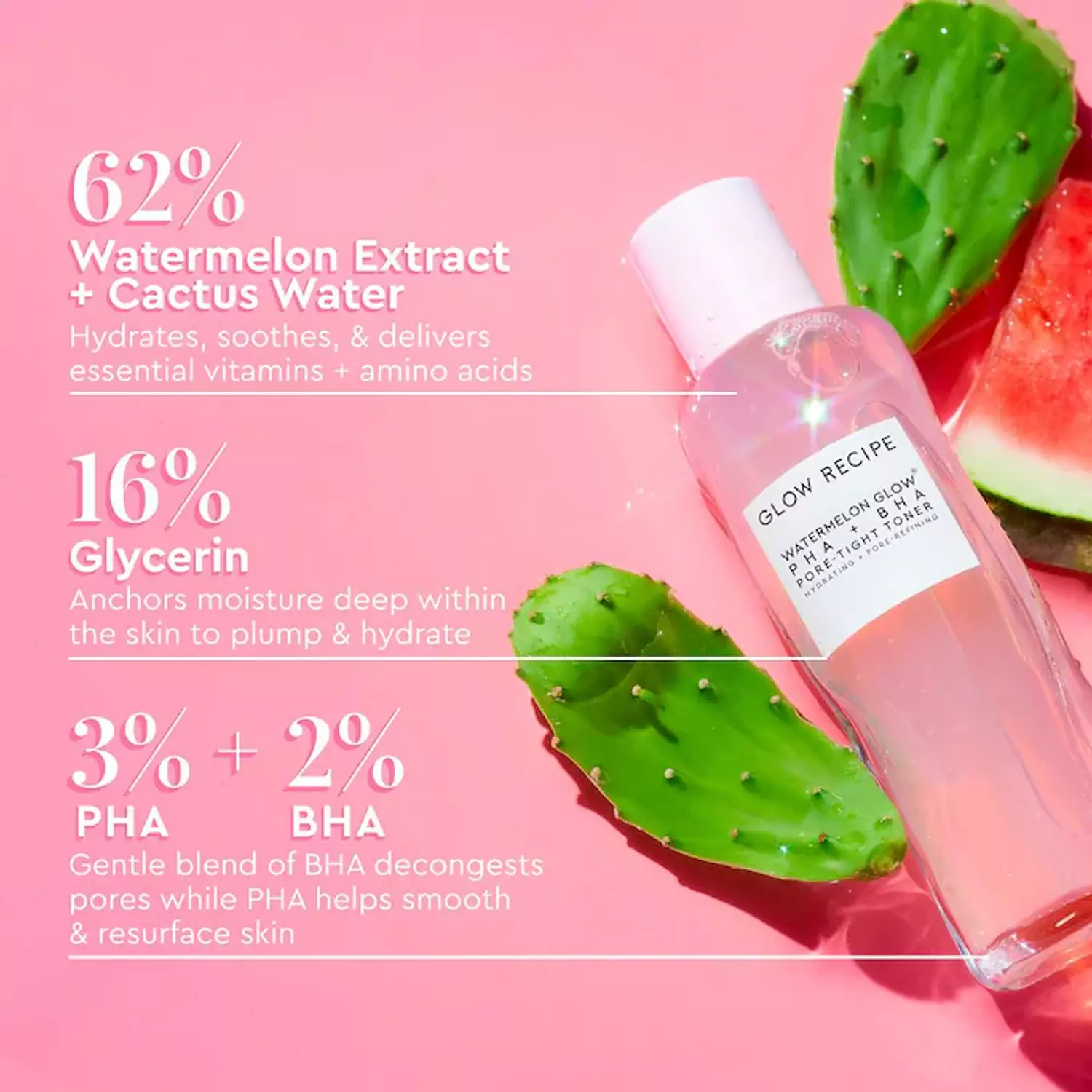 Glow Recipe Watermelon Glow PHA + BHA Pore-Tight Toner  1