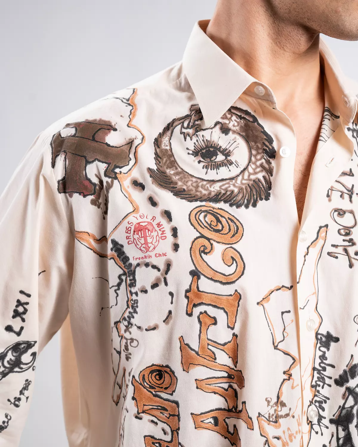 “ pirate’s diaries 2” hand-painted shirt  7