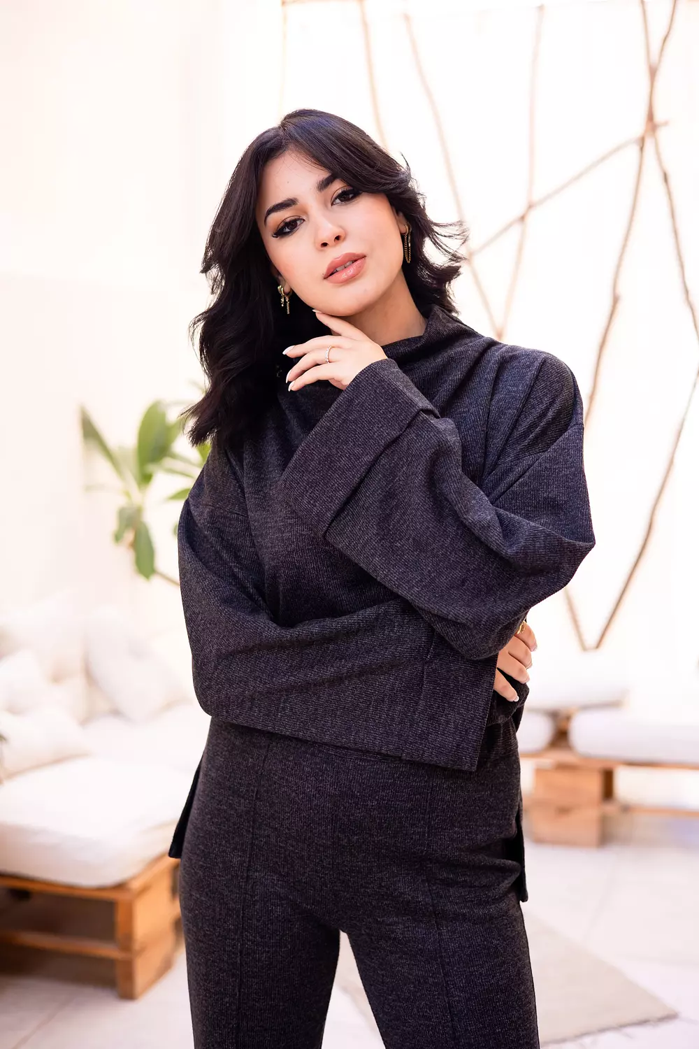 Cozy Multi-way set in dark grey  4