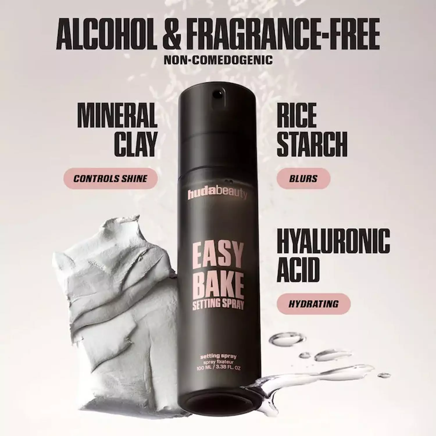 HUDA BEAUTY  Easy Bake Blurring Setting Spray with 16-Hour Wear 3
