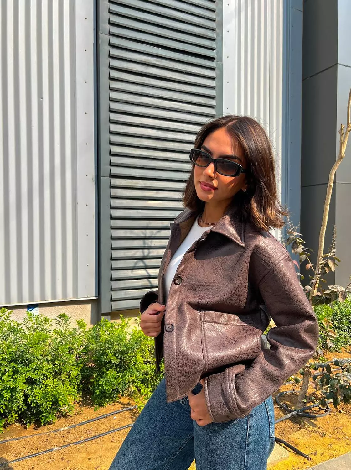 Brown Leather Jacket 4