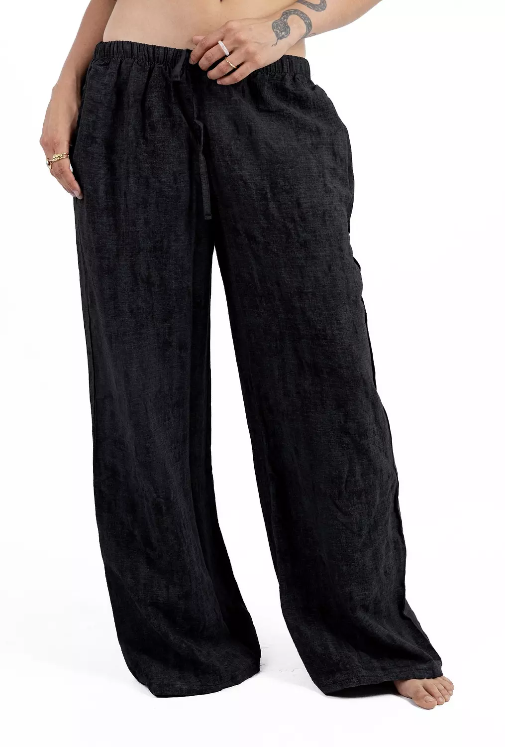 Charcoal Blue Off-shoulder set    4
