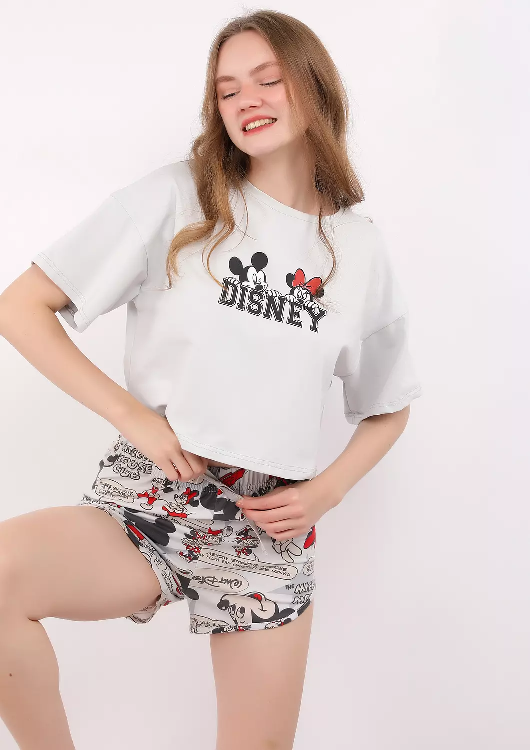 S229 Mickey Comics Short Pajama Set 3