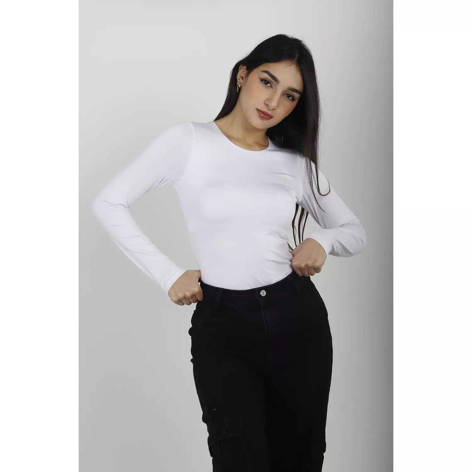 NEW-long sleeve top double layered (70% cotton+30% polyester) 0