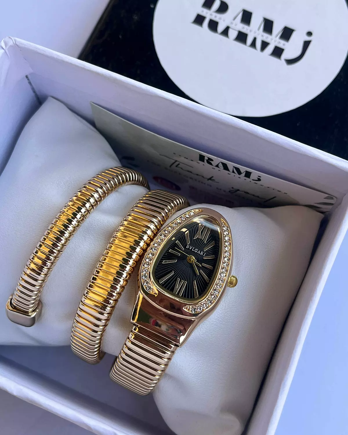 Bvlgari watch Gold x Black image