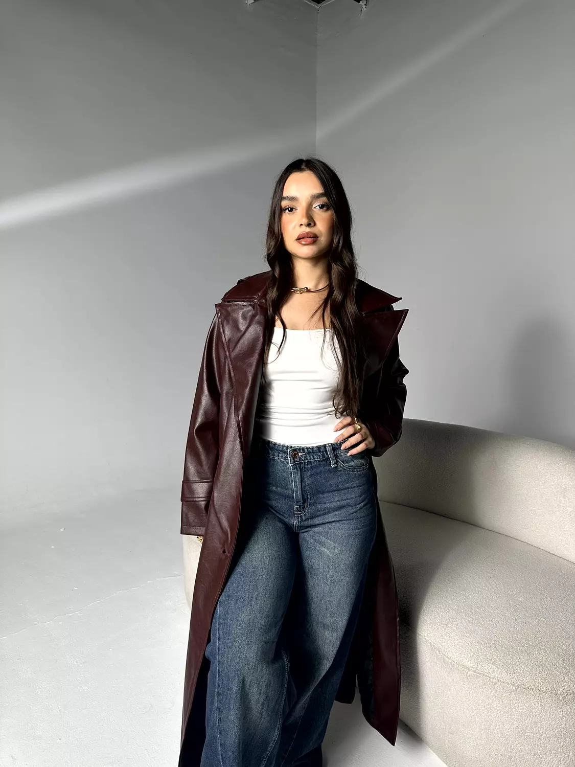 Leather Trench Coat 23