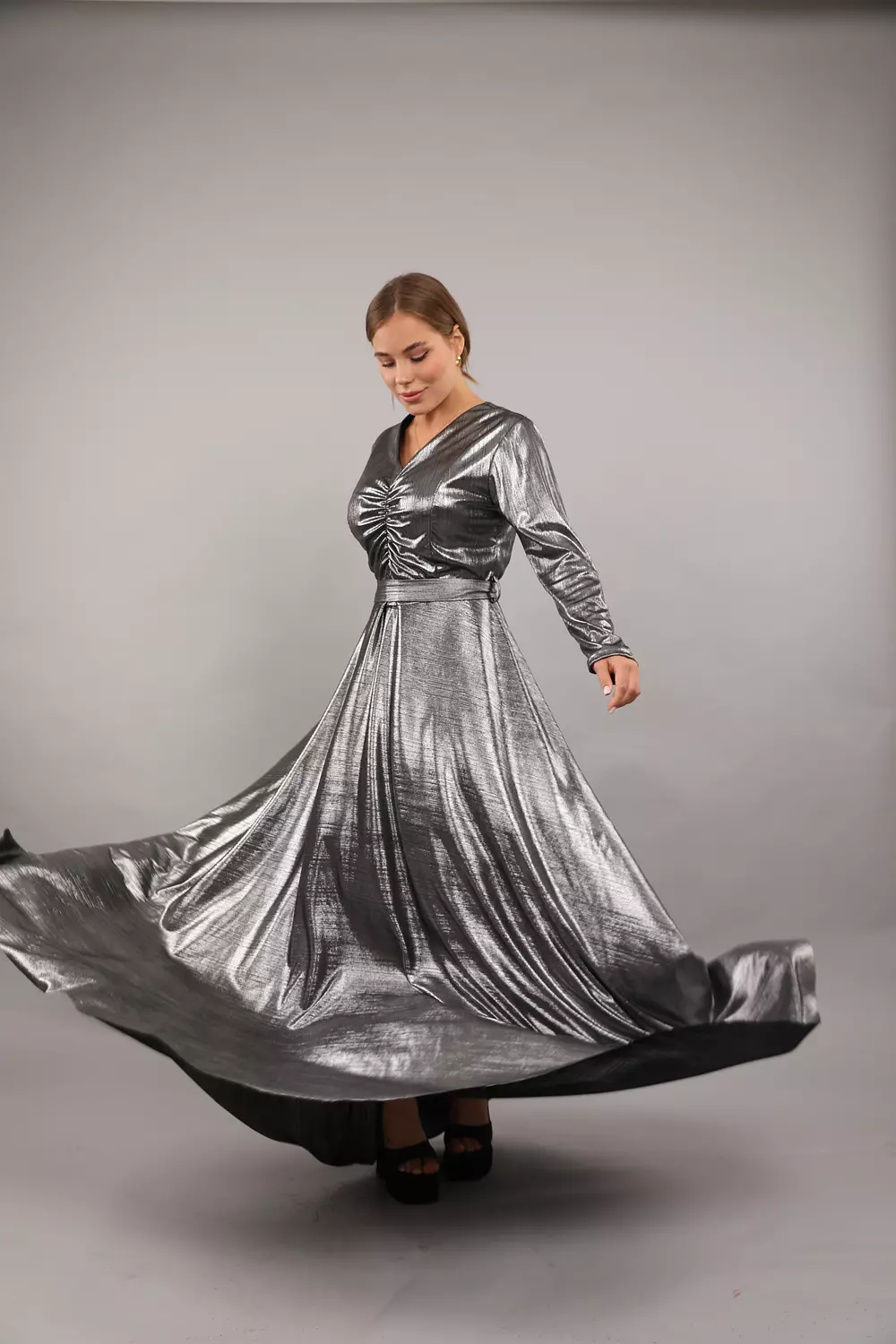Metalic dress