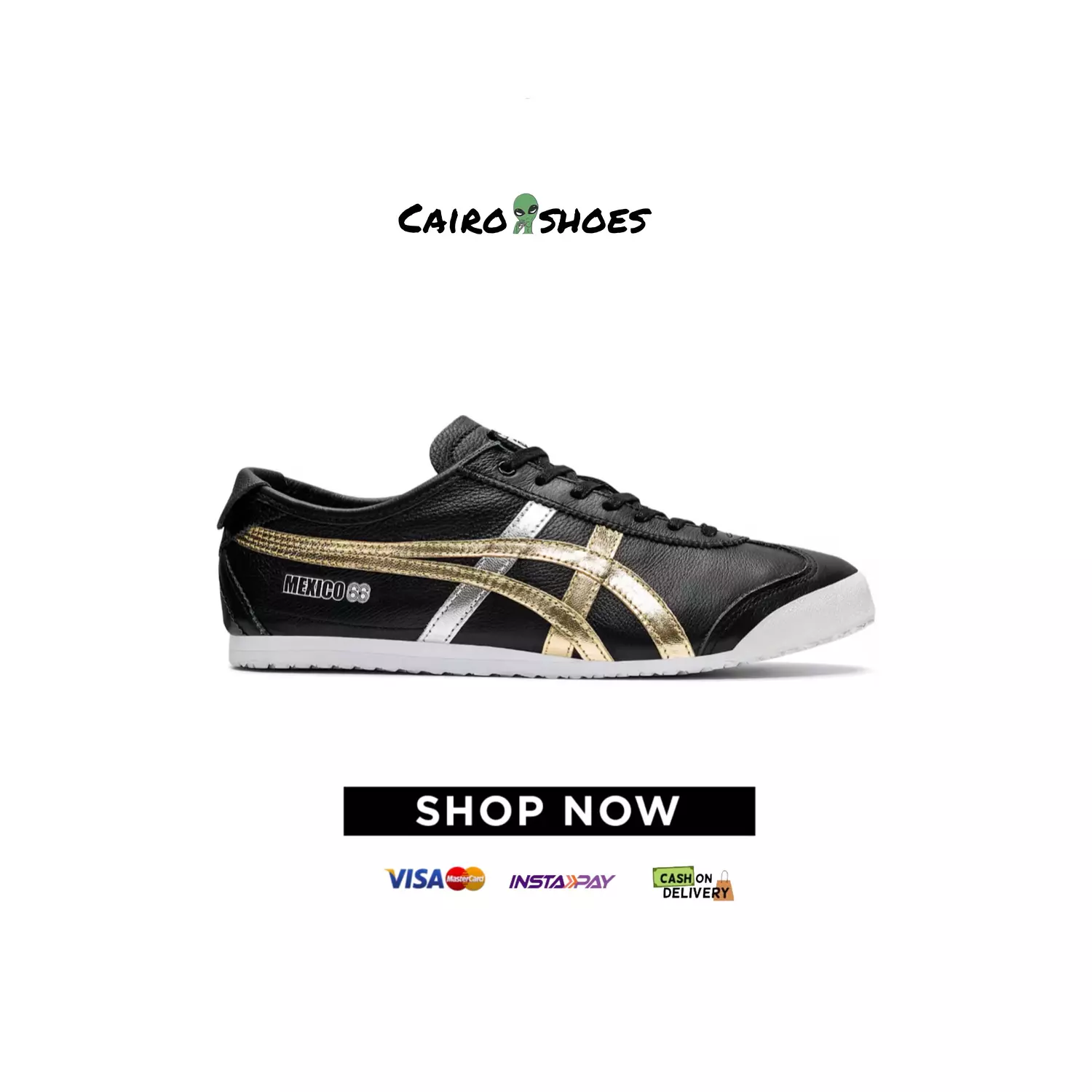 Onitsuka Tiger Mexicoo 66  - Black Gold Silver  image