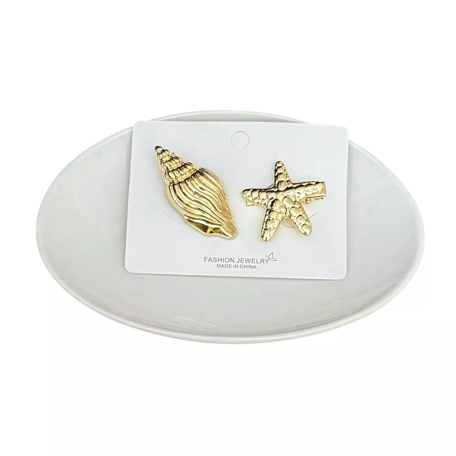 2 Pc Under The Sea Hair Clips Set image