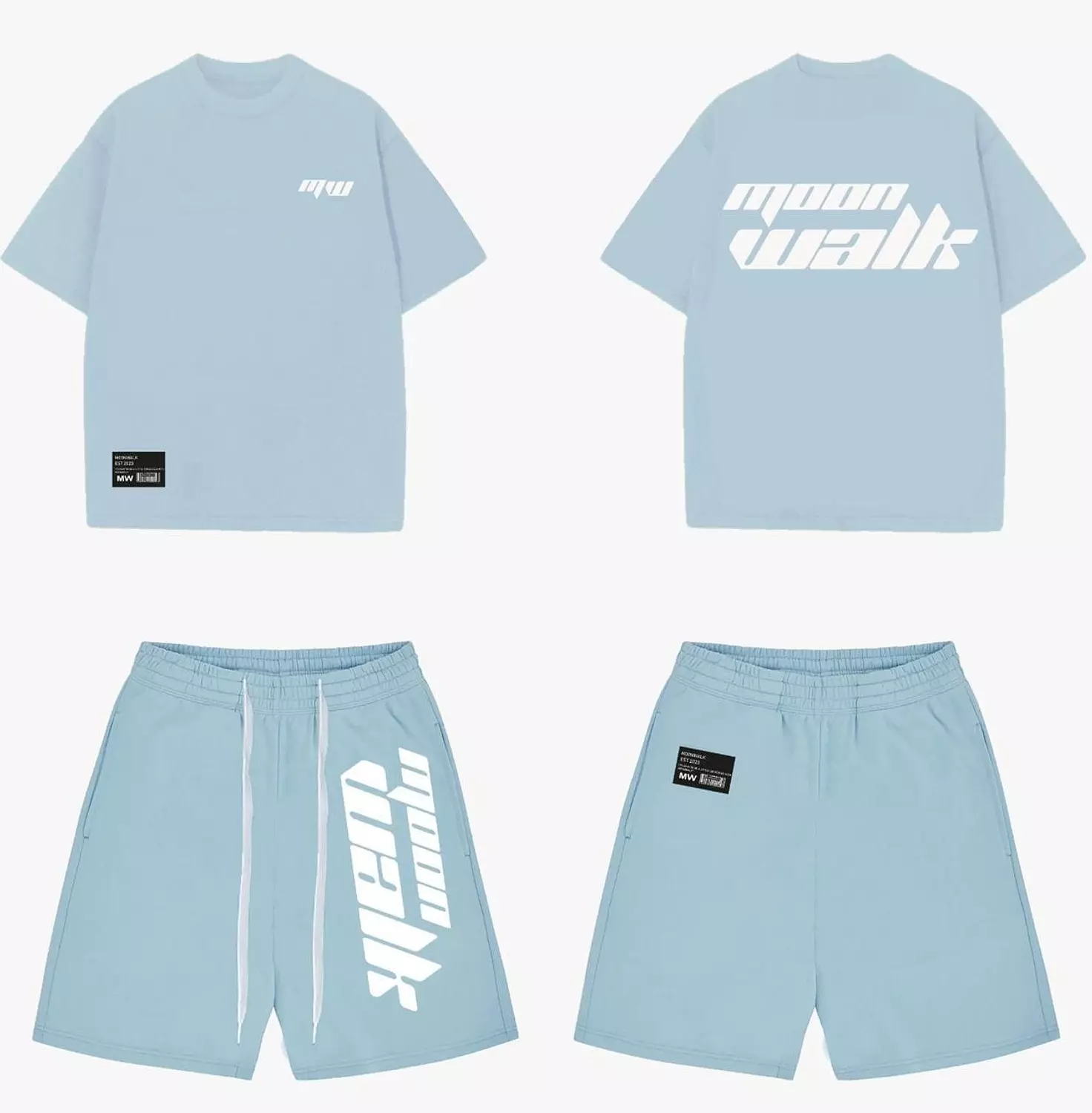 FOAM BABY BLUE SHORTS 2