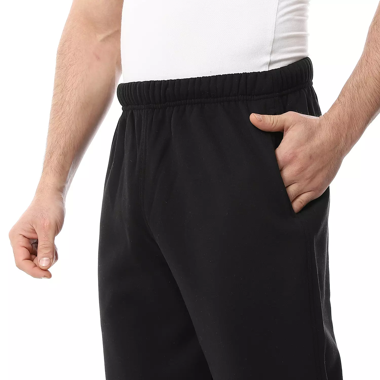 Winter Cotton Milton Plain Pajama Pants - 4043 - Black 2