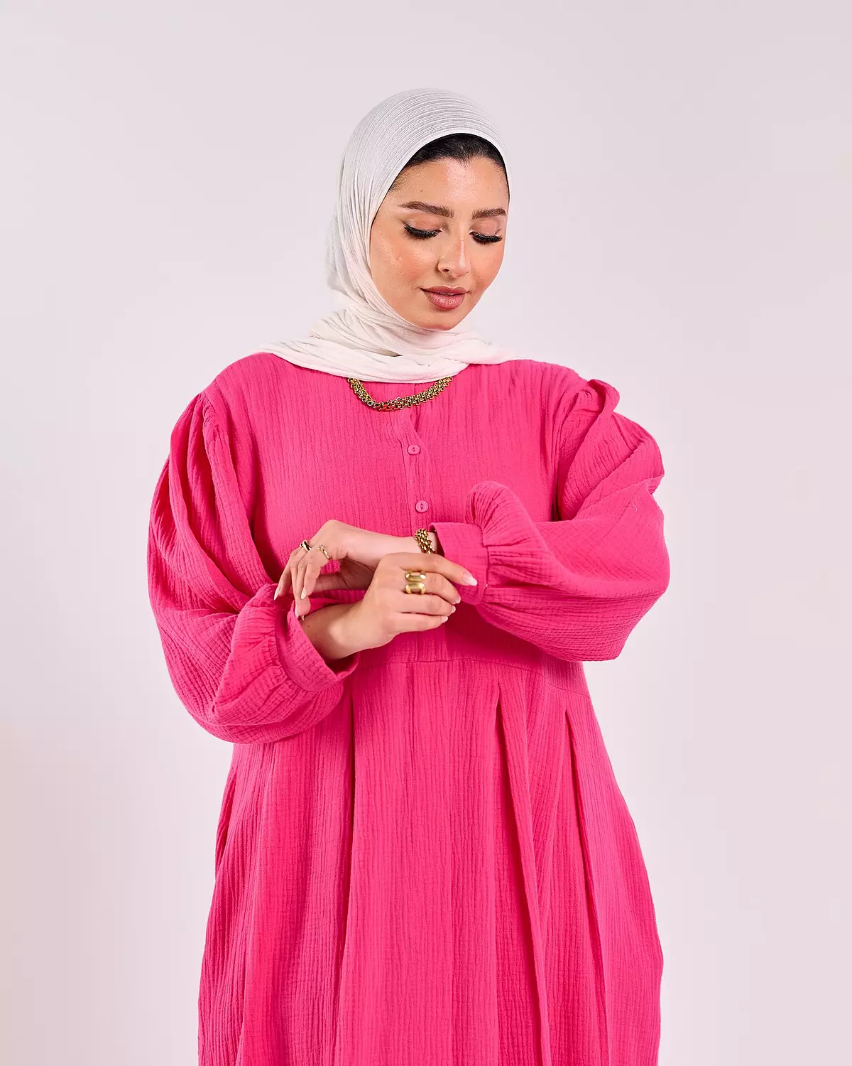 Summer Dress in Hot pink 2