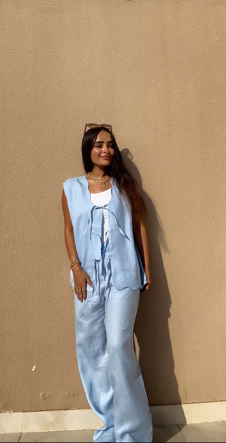 Baby Blue Wave Vest   2