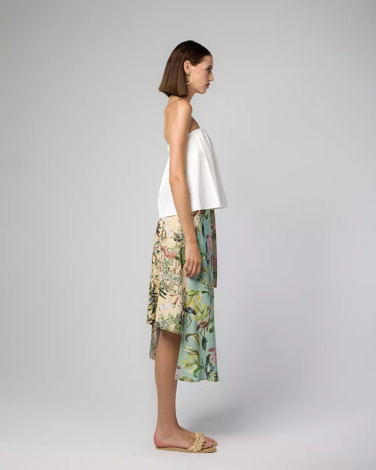 THE TROPICAL ASYMMETRIC SKIRT hover image
