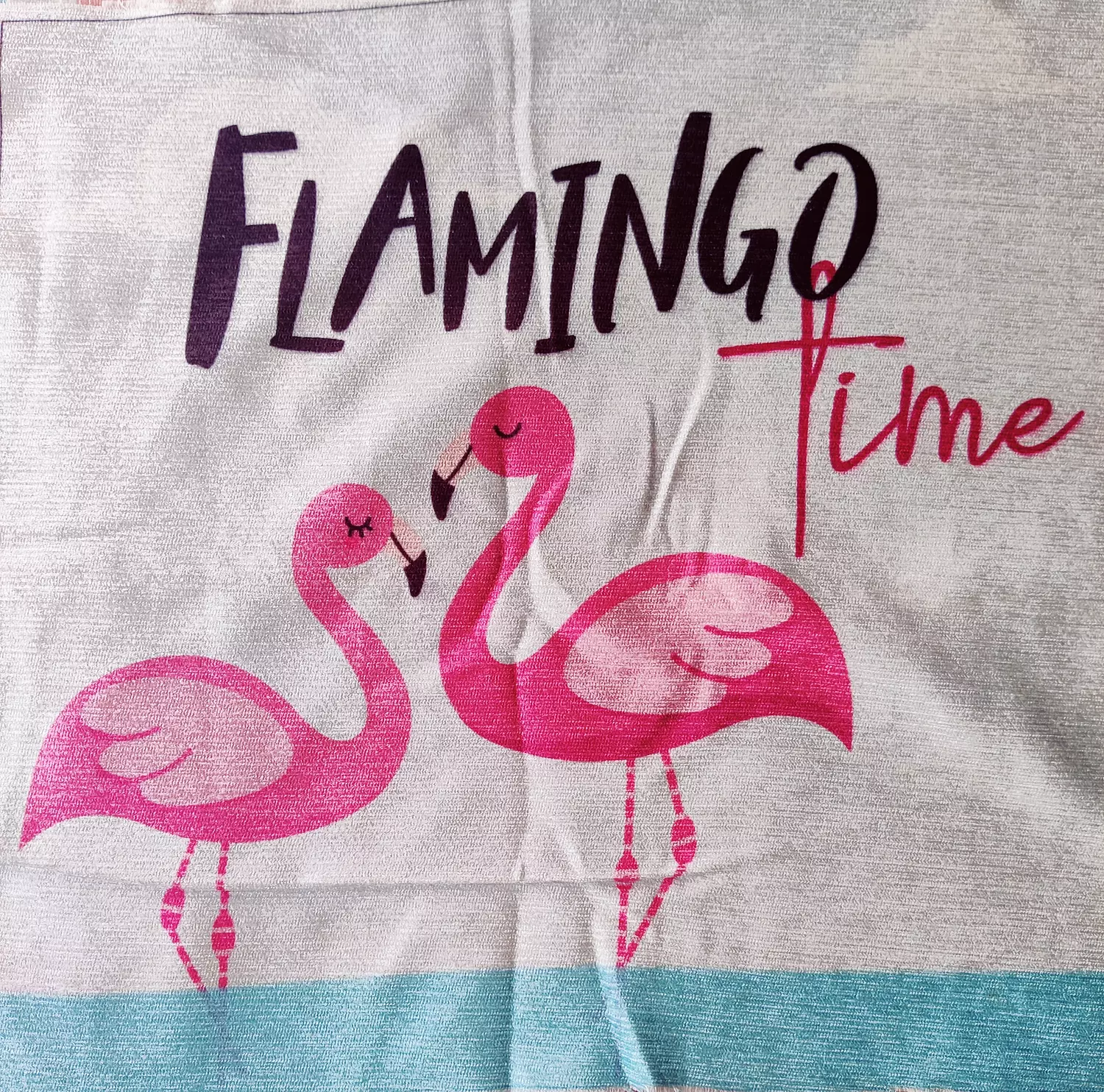 Flamingo Time Cushion Cover   image