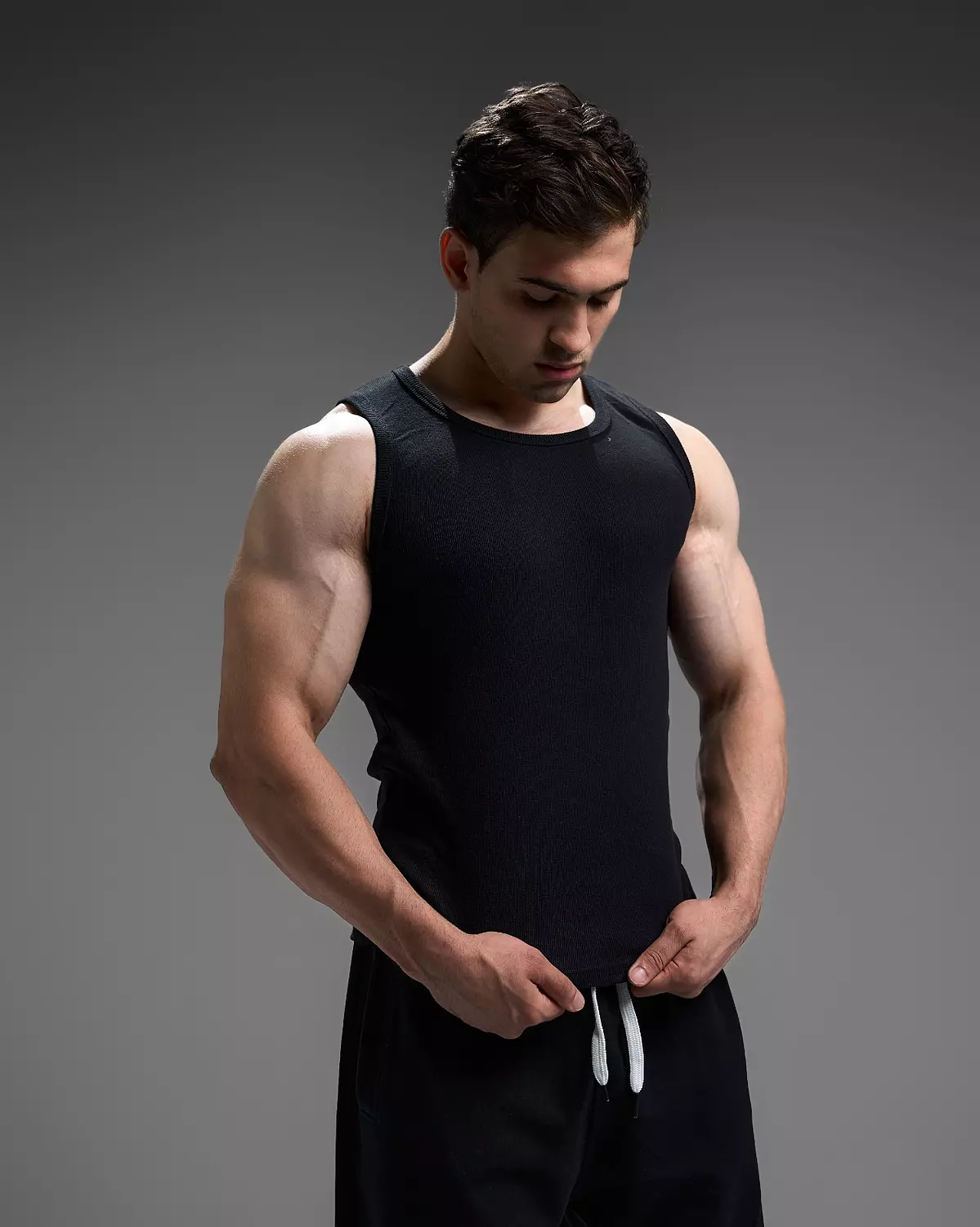 RIBBED TANKS - black 5