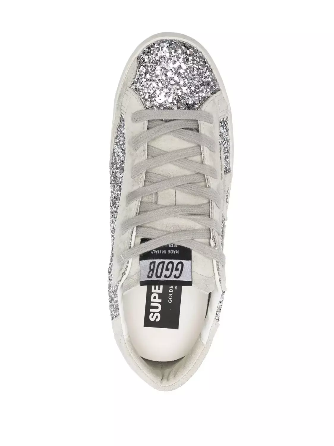 Golden Goose Super Ice Grey Silver Glitter  3