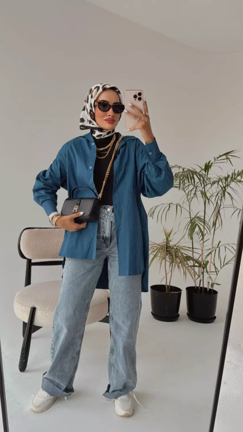 Oversized Gabardine Shirt 4