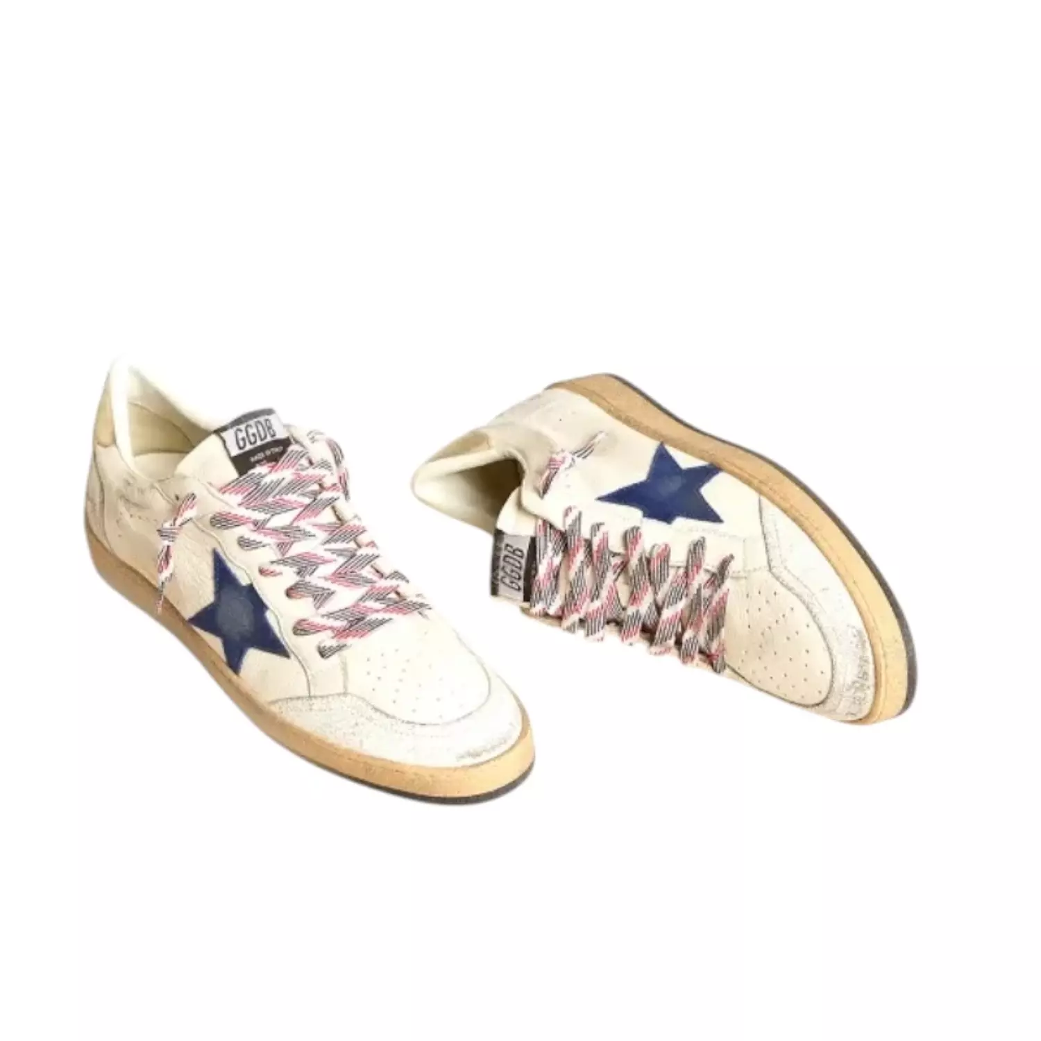Golden Goose Ball-Star in nappa leather with blue 2