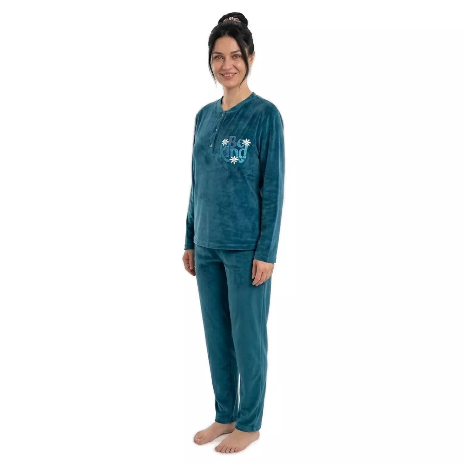 Shorto Women Pajama Fleece Joy PJ - 2639 - Navy Blue 2