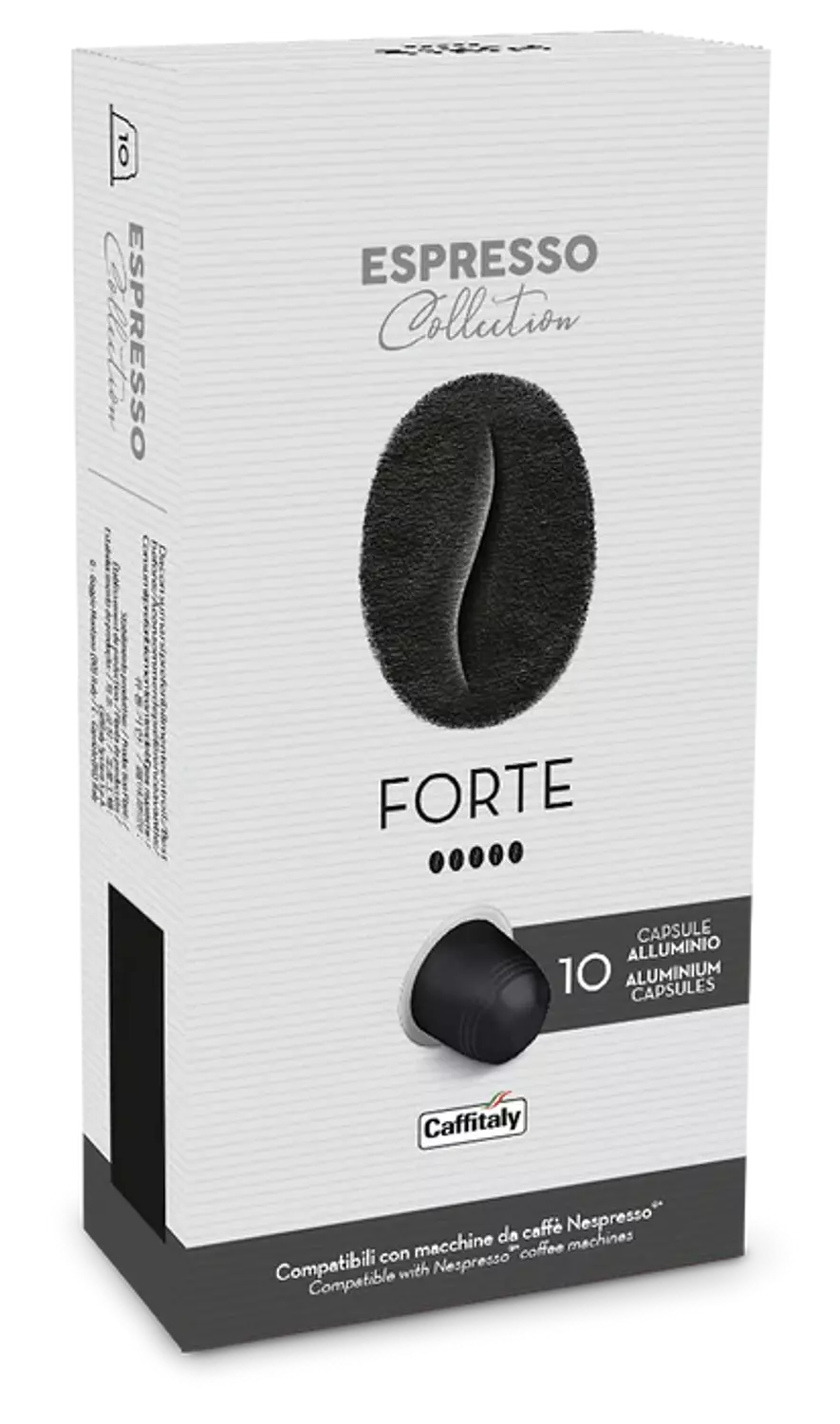 Caffitaly Espresso Collection Forte ( Intensity 10/10 ) Nespresso Compatible ( 10 Pods ) image
