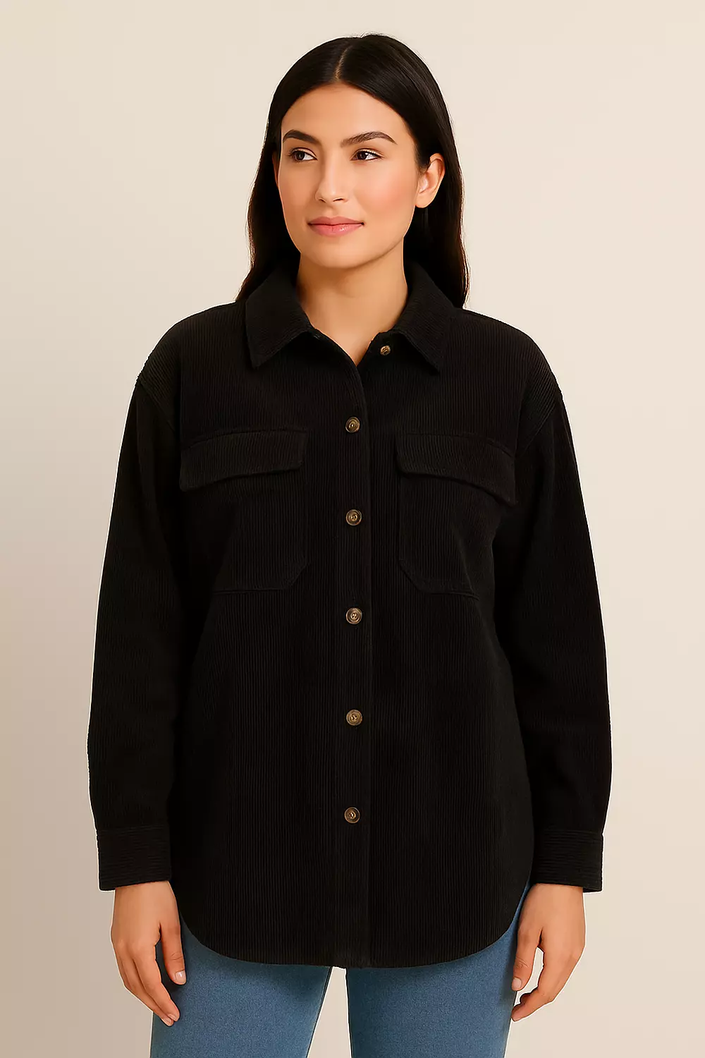 Charcoal Charm Corduroy image