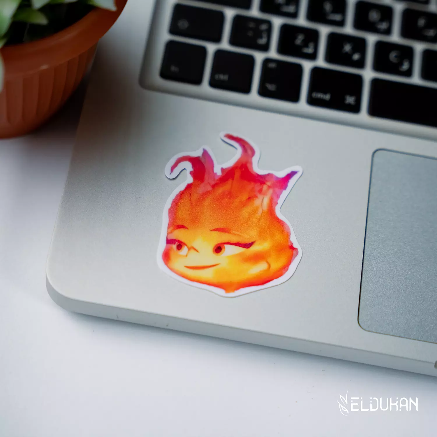 Elemental fire face sticker | Eldukan Gallery