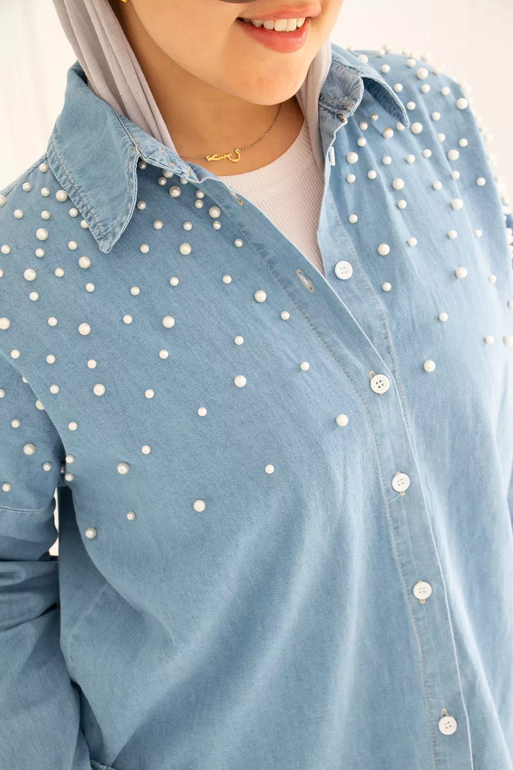 Pearl Denim Shirt 9